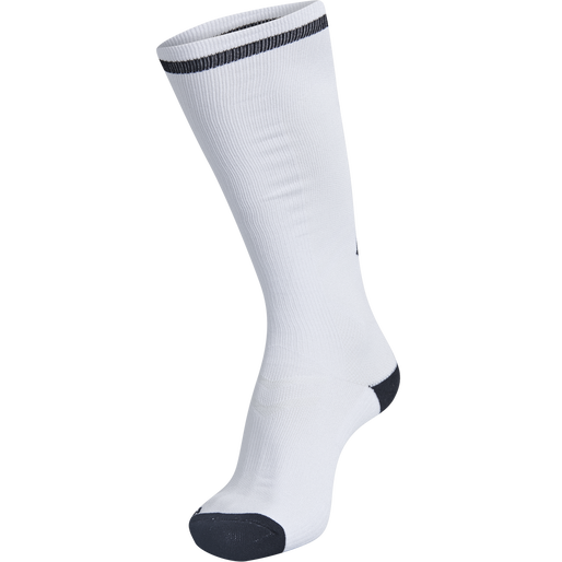 ELITE INDOOR SOCK HIGH, WHITE/BLACK, packshot