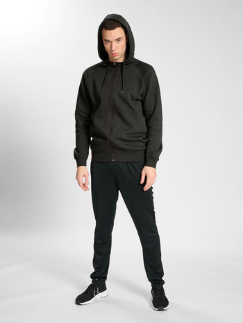 hmlRED HEAVY ZIP HOODIE, RAVEN, model