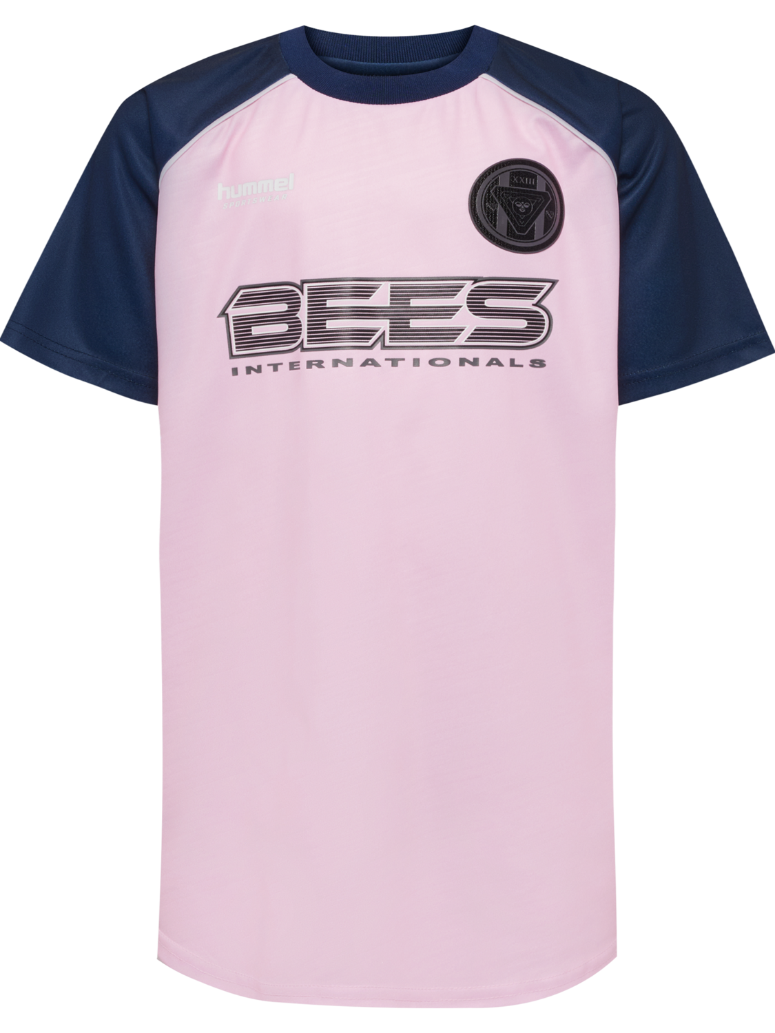 hmlJR LOOSE TIGER SOCCER DRESS S/S, ROSEATE SPOONBILL, packshot