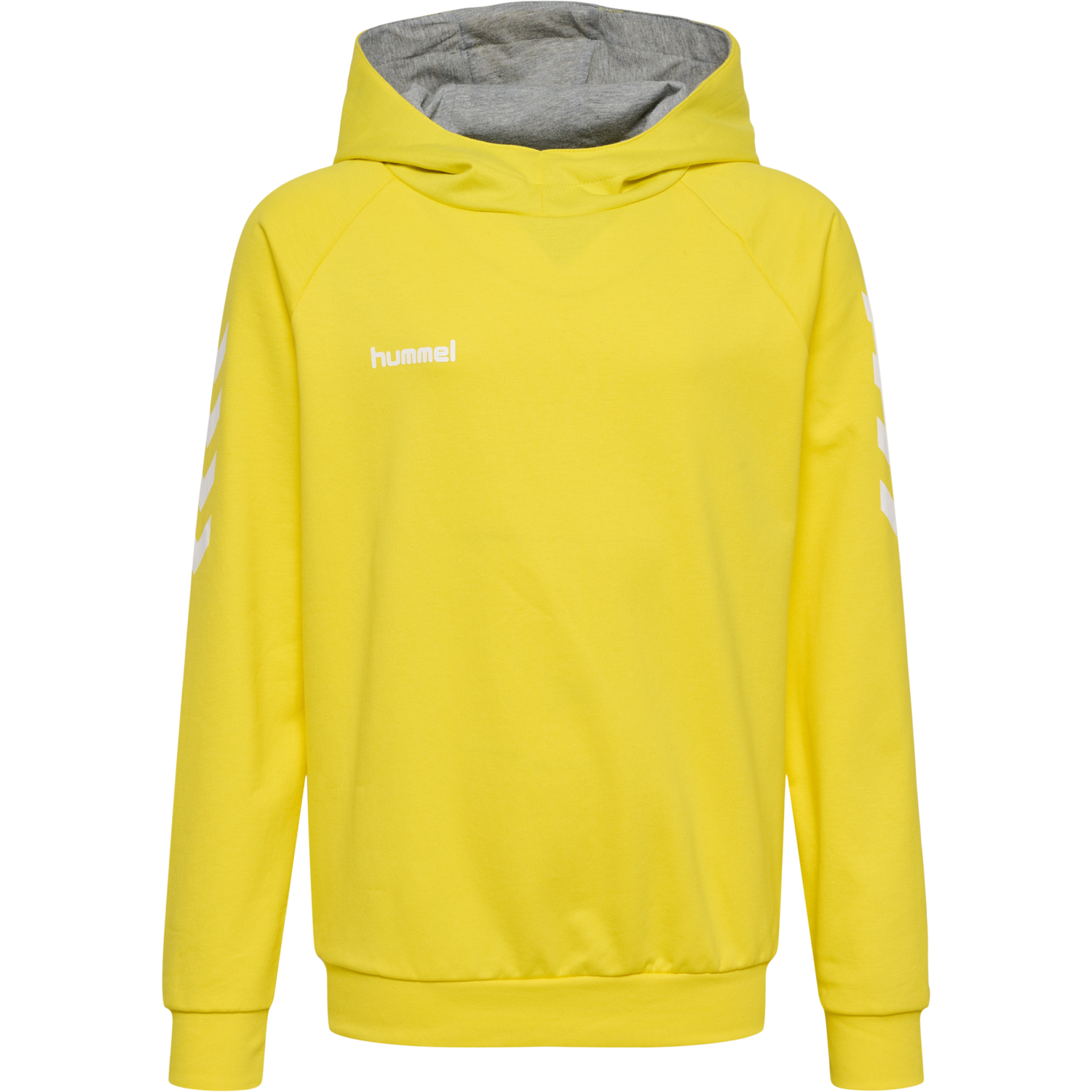 HUMMEL GO KIDS COTTON HOODIE, BLAZING YELLOW, packshot