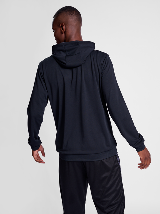 hmlAUTHENTIC PL HOODIE, BLACK, model