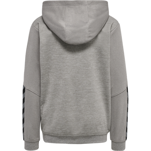 hmlAUTHENTIC KIDS POLY HOODIE, GREY MELANGE, packshot