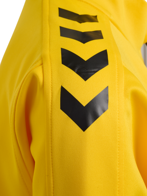 hmlCORE XK POLY ZIP SWEAT WOMAN, SPORTS YELLOW, packshot