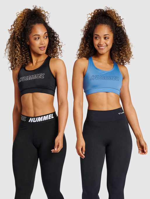 hmlTE TOLA 2-PACK SPORTS BRA, BLACK, model