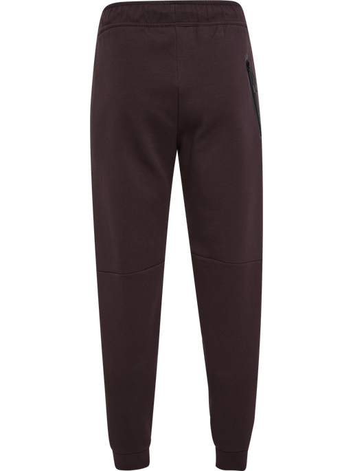 hmlTECH FLEECE REGULAR PANTS, CHOCOLATE PLUM, packshot