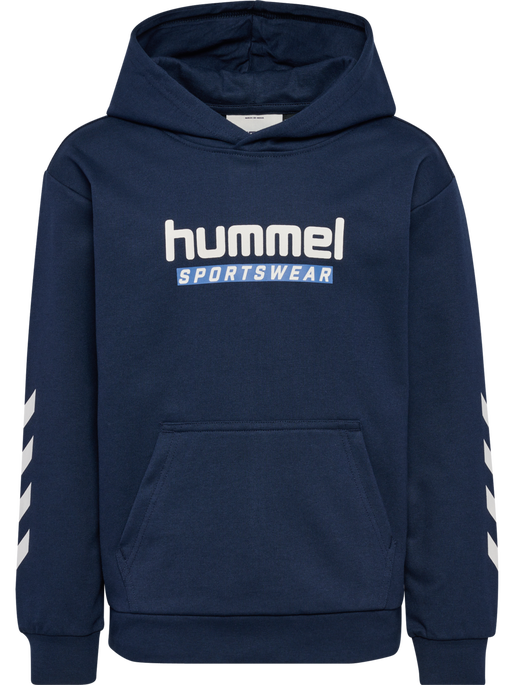 hmlJR LOGO HOODIE, DRESS BLUES hmlJR LOGO HOODIE, DRESS BLUES, packshot