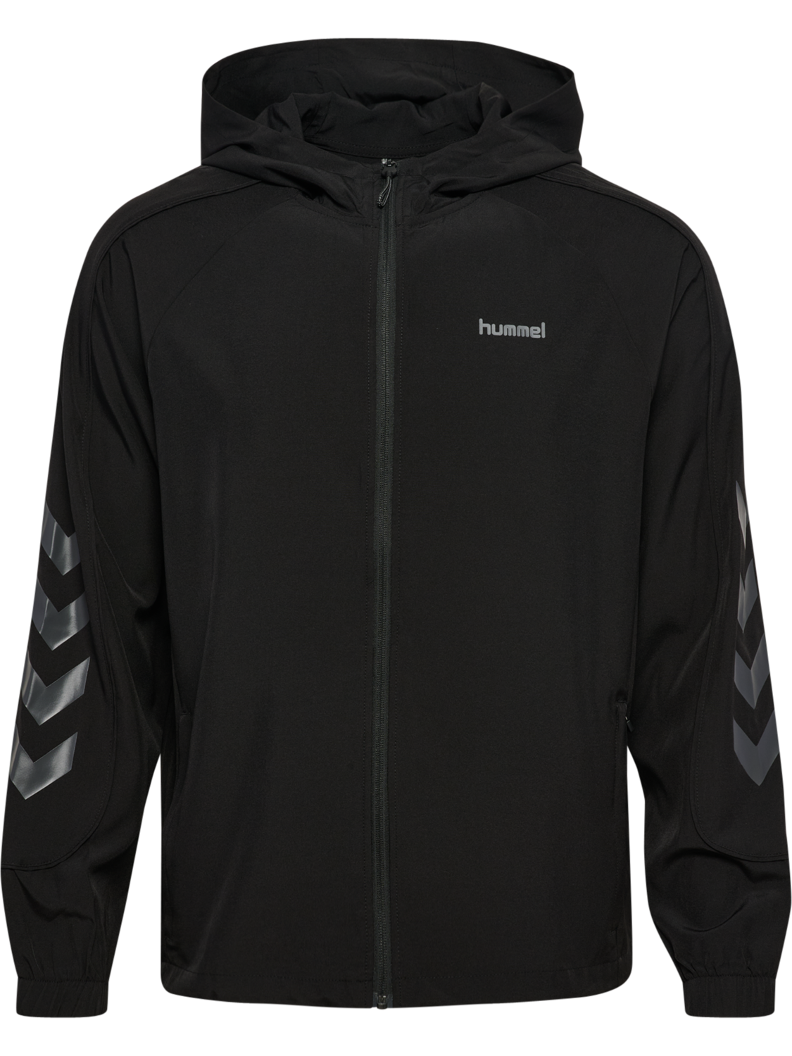 hmlHYBRID TRACK JACKET, BLACK, packshot