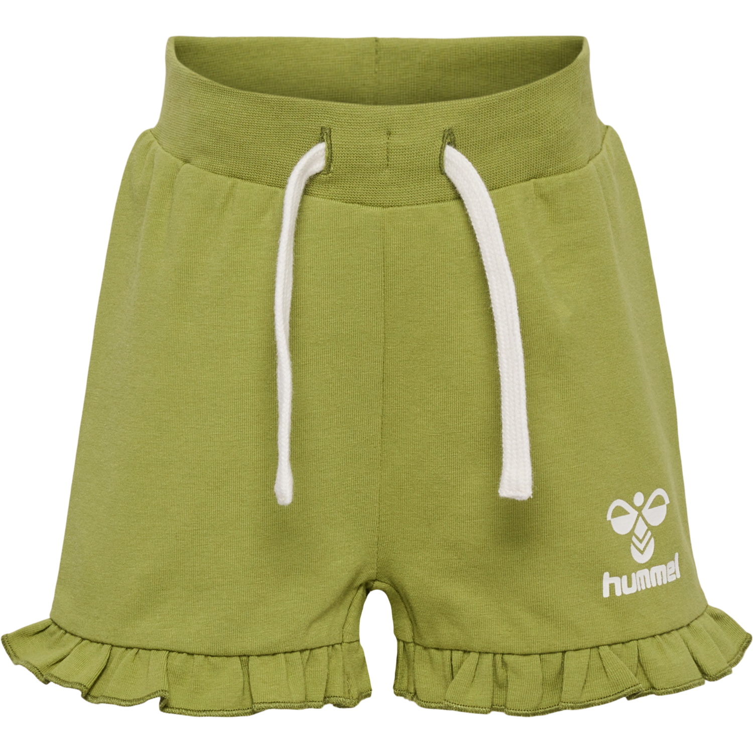 hmlDREAM RUFFLE SHORTS, GREEN OLIVE, packshot