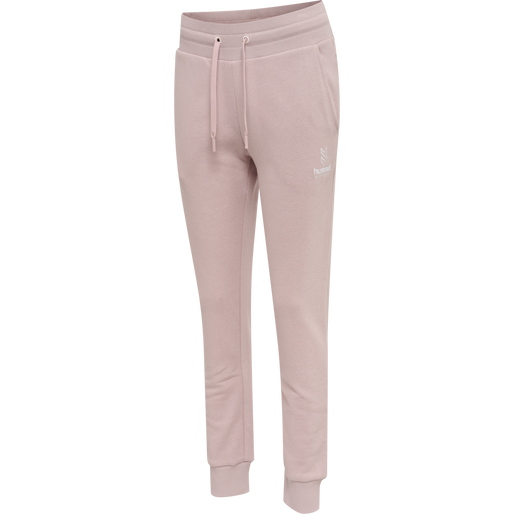 hmlOLIVIA REGULAR PANTS, CHALK PINK, packshot