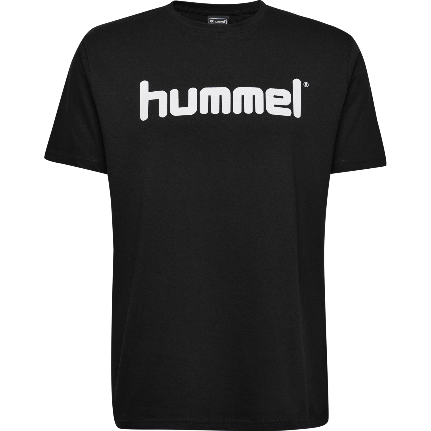 HUMMEL GO KIDS COTTON LOGO T-SHIRT S/S, BLACK, packshot