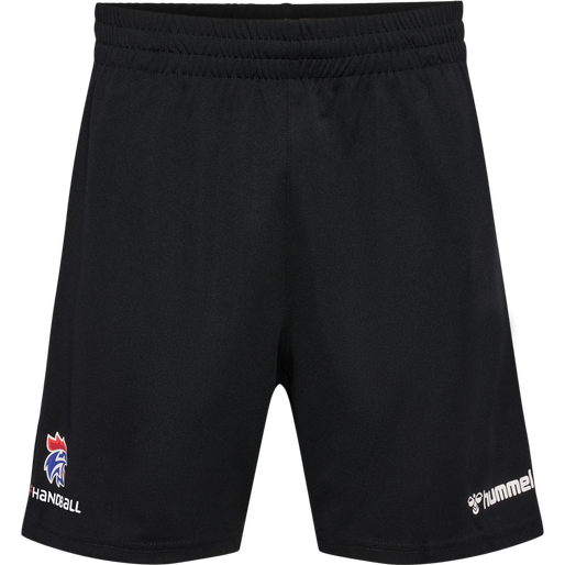 FFHB REFEREE POLY SHORTS, BLACK W/LOGO, packshot