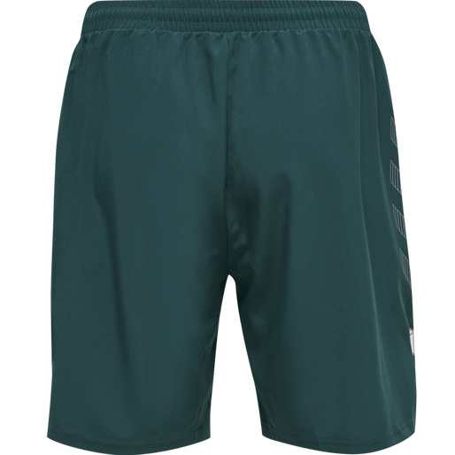 hmlMOVE GRID WOVEN SHORTS, DEEP TEAL, packshot
