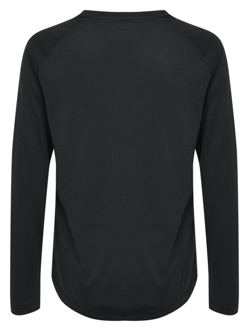 hmlVANJA T-SHIRT L/S, BLACK, packshot