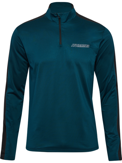 hmlTE STRENGTH PL HALF ZIP, REFLECTING POND hmlTE STRENGTH PL HALF ZIP, REFLECTING POND, packshot
