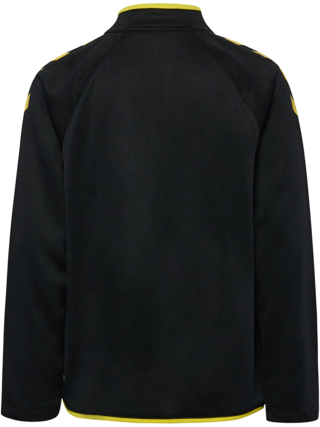hmlCORE 2.0 HALF ZIP KIDS, BLACK/BLAZING YELLOW, packshot