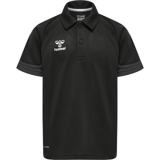 hmlLEAD FUNCTIONAL KIDS POLO, BLACK, packshot