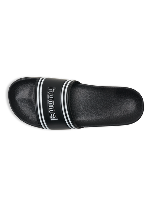 POOL SLIDE RETRO, BLACK/WHITE POOL SLIDE RETRO, BLACK/WHITE, packshot