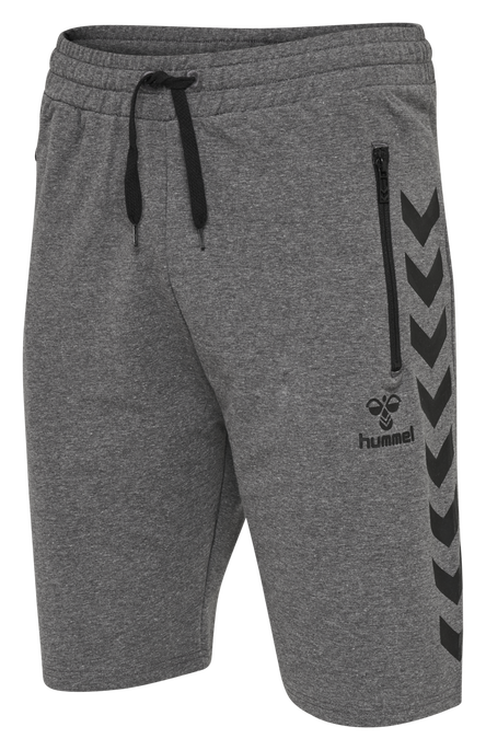 HMLRAY SHORTS, DARK GREY MELANGE, packshot