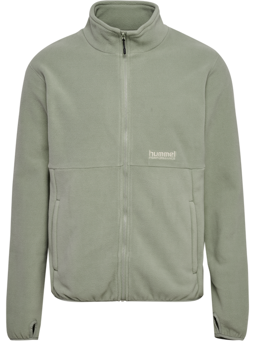 hmlPULSE FLEECE JACKET, SEAGRASS, packshot