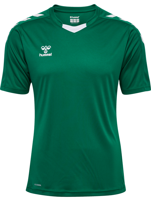 hmlCORE XK POLY JERSEY S/S, EVERGREEN, packshot