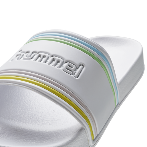 POOL SLIDE RETRO, WHITE/MULTICOLOR POOL SLIDE RETRO, WHITE/MULTICOLOR, packshot