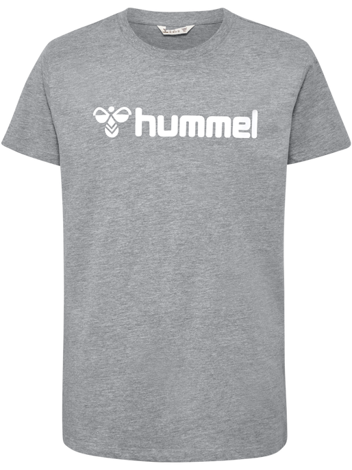 hmlGO 2.0 LOGO T-SHIRT S/S KIDS, GREY MELANGE, packshot