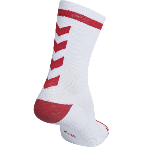 ELITE INDOOR SOCK LOW, WHITE/TRUE RED, packshot