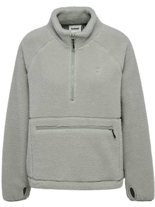 hmlPULSE FLEECE W PULLOVER, BELGIAN BLOCK hmlPULSE FLEECE W PULLOVER, BELGIAN BLOCK, packshot
