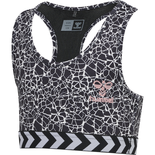 hmlMIMMI SPORTS TOP, BLACK/WHITE, packshot