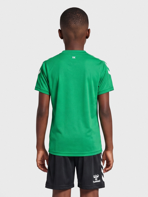 hmlCORE XK POLY JERSEY S/S KIDS, JELLY BEAN, model