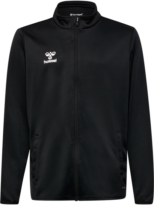 hmlESSENTIAL TRACK JACKET KIDS, BLACK, packshot
