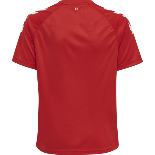 hmlCORE XK CORE POLY TEE S/S KIDS, TRUE RED, packshot