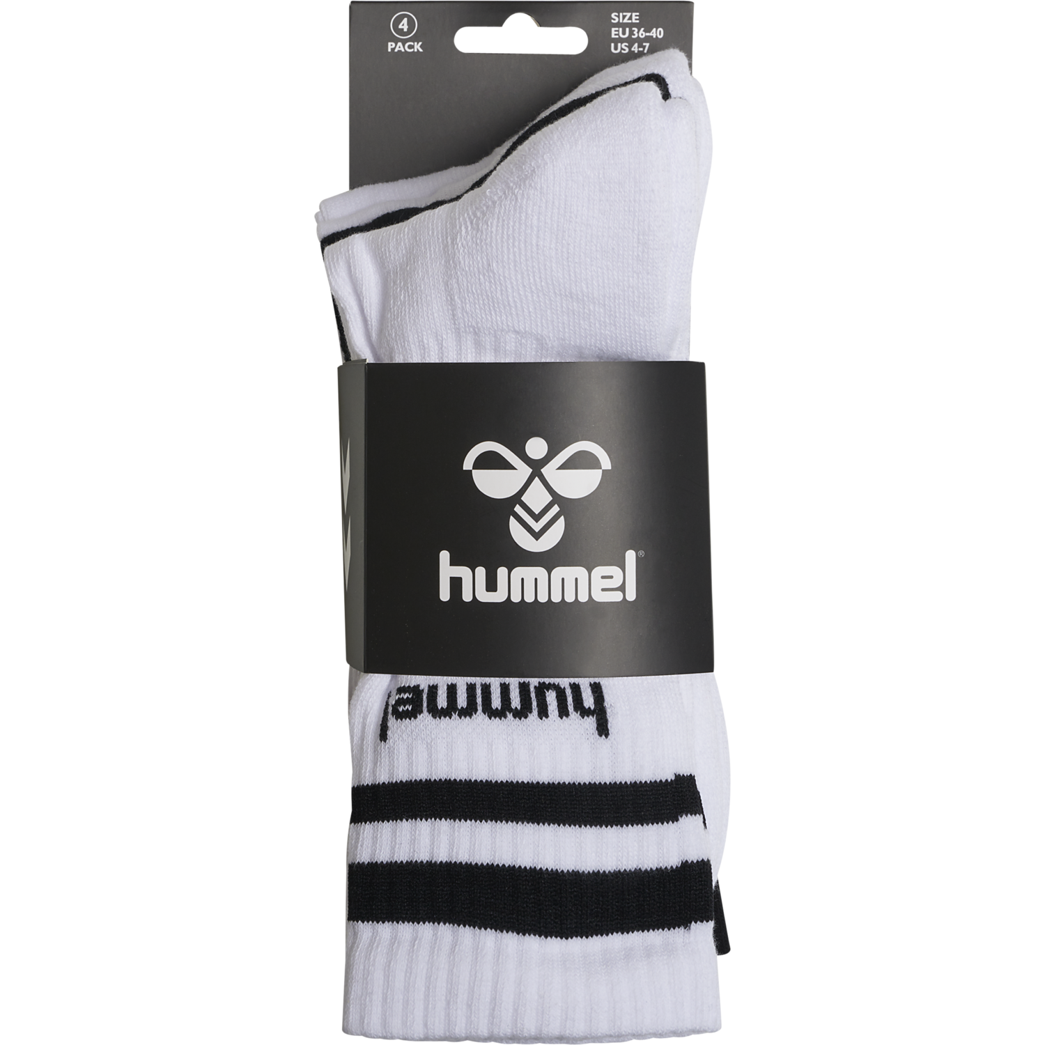 hmlRETRO 4-PACK SOCKS MIX, WHITE/BLACK, packshot