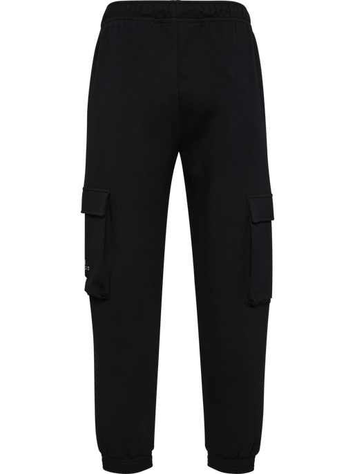 hmlTECH FLEECE LOOSE CARGO PANTS, BLACK hmlTECH FLEECE LOOSE CARGO PANTS, BLACK, packshot