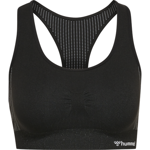 hmlMT SHAPING SEAMLESS SPORTS TOP, BLACK, packshot