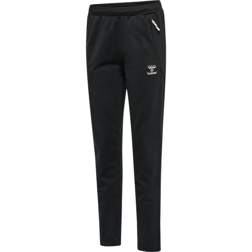 hmlMOVE GRID COTTON PANTS WOMAN, BLACK, packshot