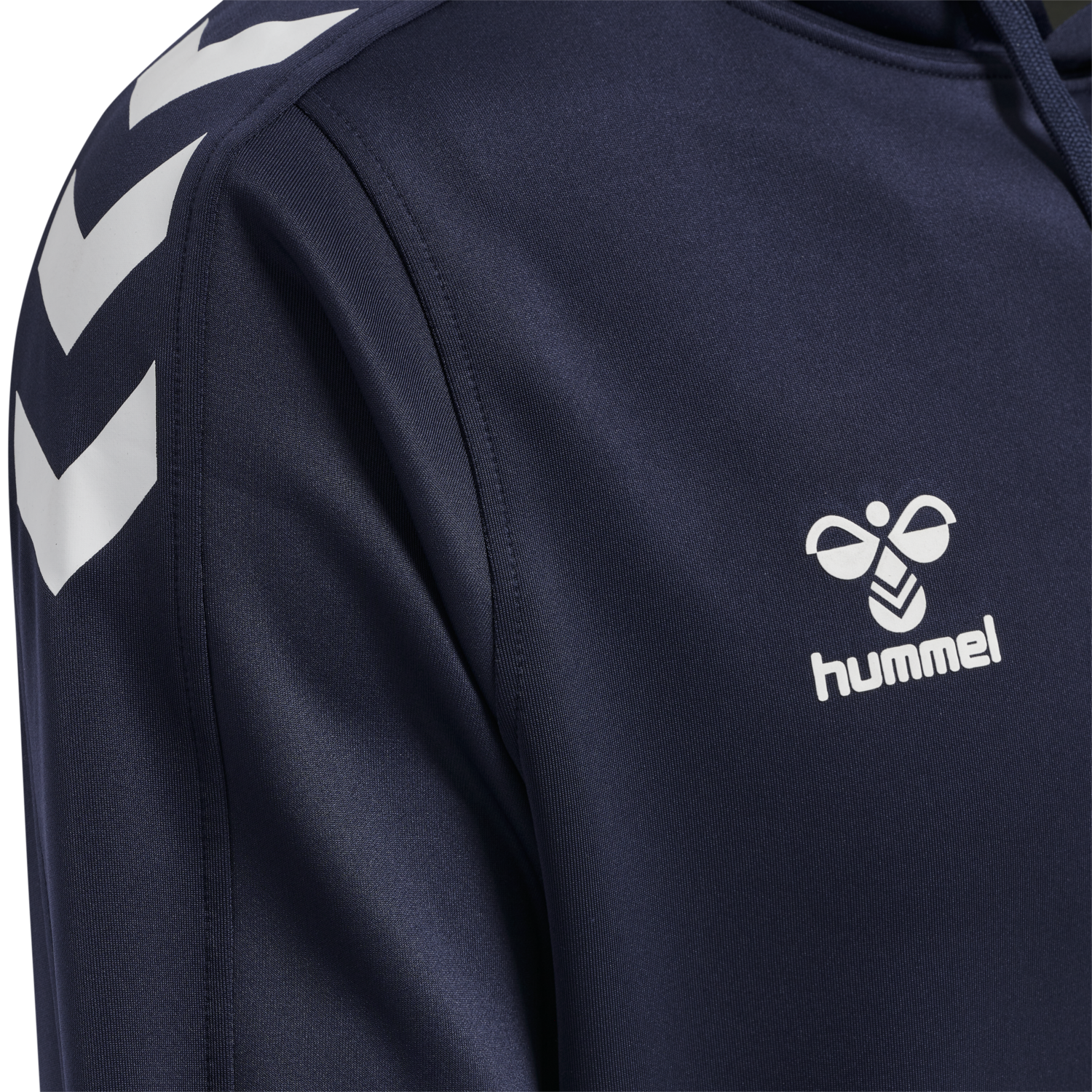 hmlCORE XK POLY SWEAT HOODIE, MARINE, packshot