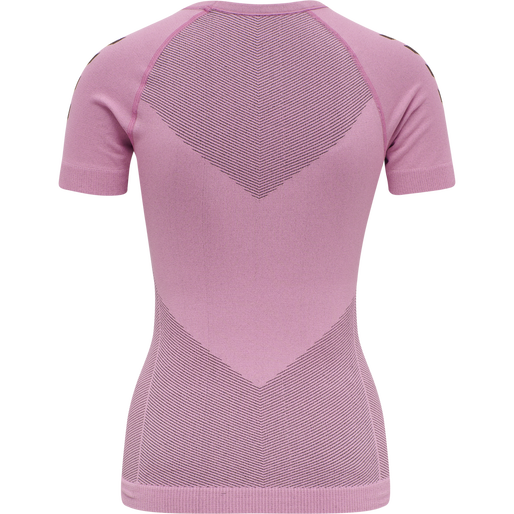 HUMMEL FIRST SEAMLESS JERSEY S/S WOMAN, COTTON CANDY, packshot