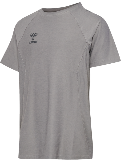 hmlCIMA 2.0 JERSEY S/S KIDS, ALLOY MELANGE hmlCIMA 2.0 JERSEY S/S KIDS, ALLOY MELANGE, packshot
