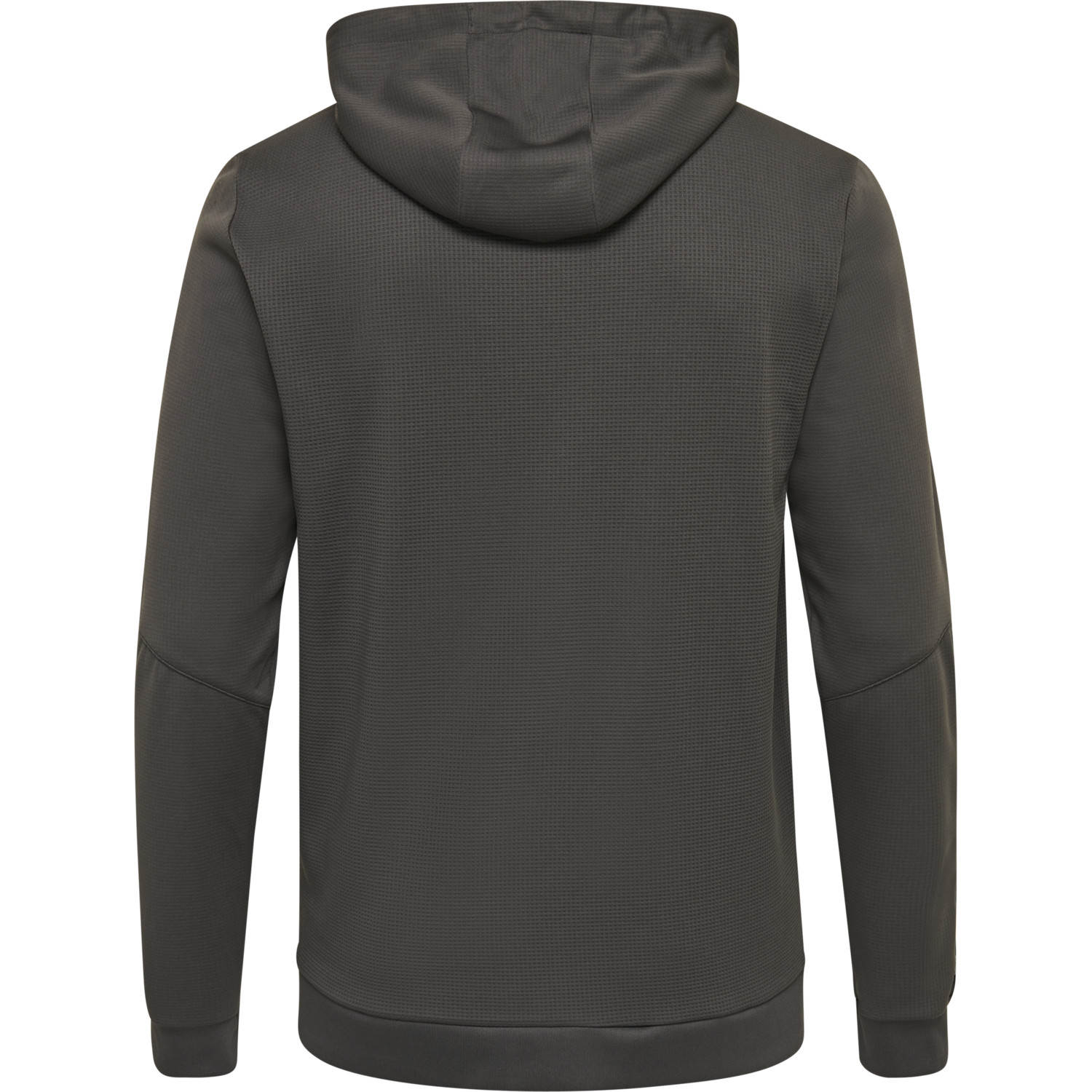 hmlAUTHENTIC KIDS POLY ZIP HOODIE, ASPHALT, packshot