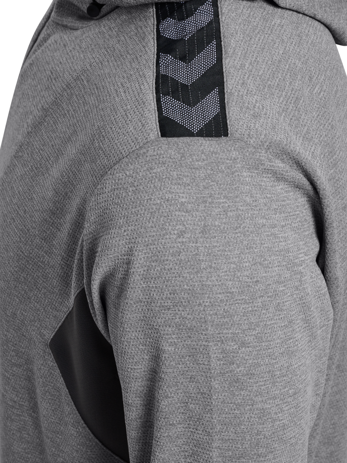 hmlAUTHENTIC PL ZIP HOODIE, GREY MELANGE, packshot