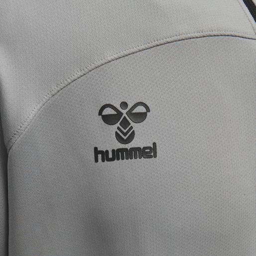 hmlLEAD HALF ZIP KIDS , GREY MELANGE, packshot
