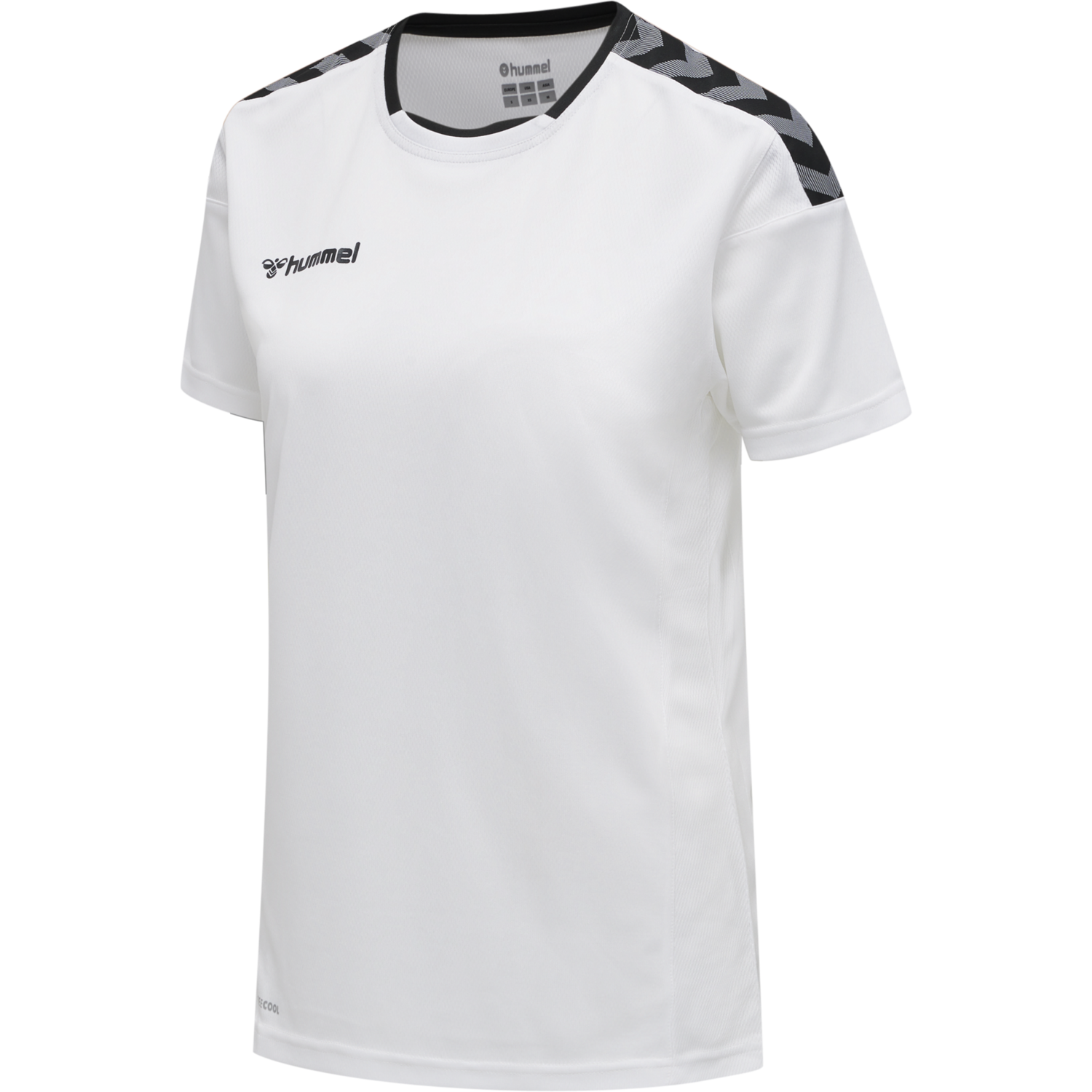 hmlAUTHENTIC POLY JERSEY WOMAN S/S, WHITE, packshot