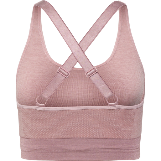 hmlCLEA SEAMLESS  SPORTS TOP, WOODROSE/ROSE TAUPE MELANGE, packshot