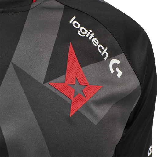 ASTRALIS 20/21 GAME JERSEY S/S_KIDS, BLACK W/LOGO, packshot
