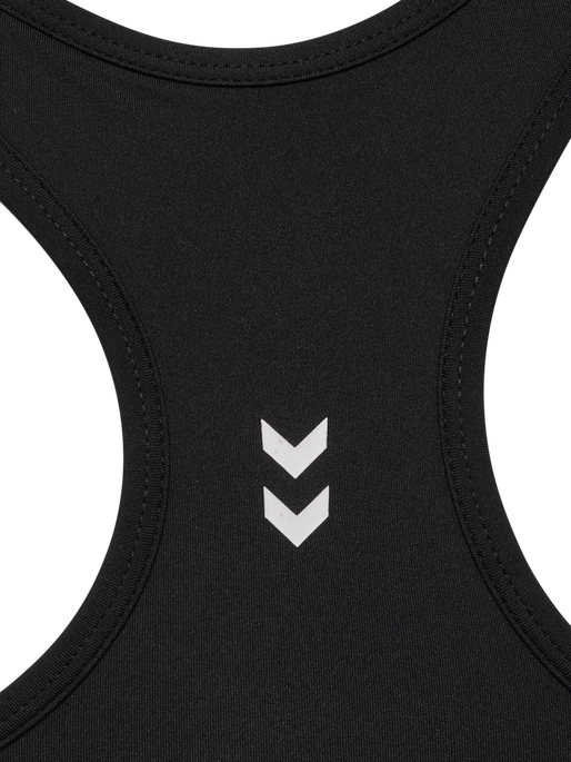 hmlPULSE LIGHT SUPPORT BRA, BLACK hmlPULSE LIGHT SUPPORT BRA, BLACK, packshot