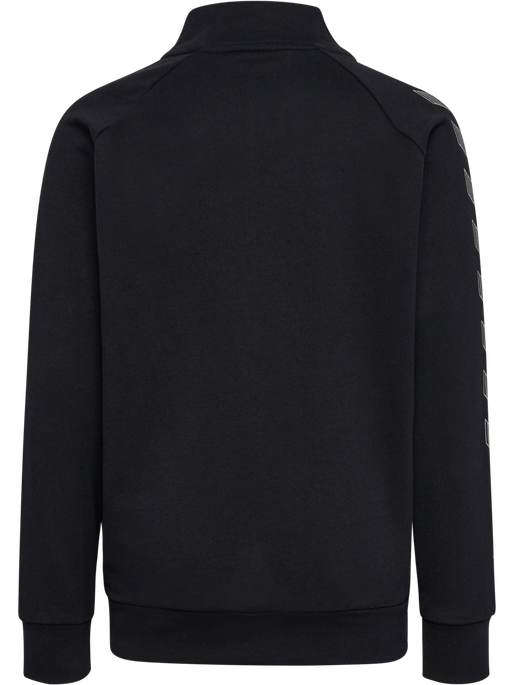 hmlMOVE GRID COTTON ZIP JACKET KIDS, BLACK, packshot