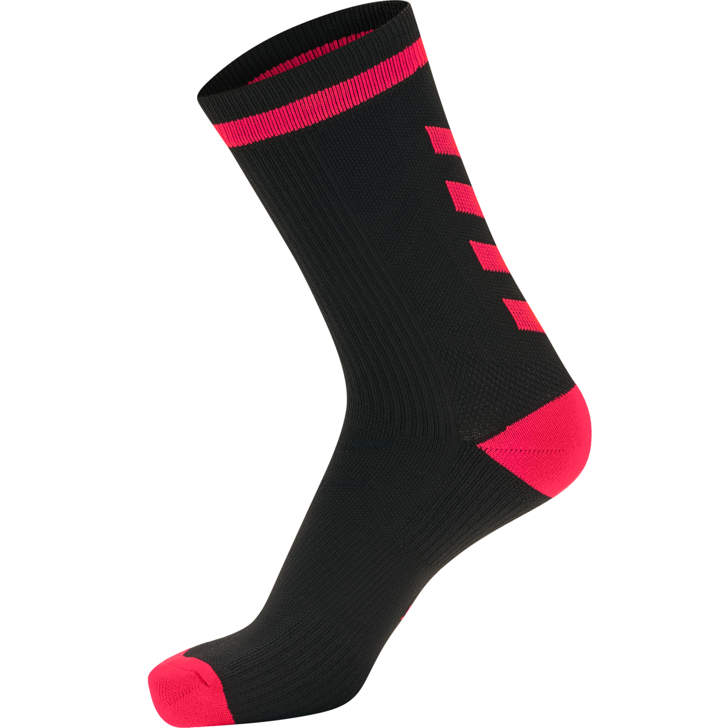 ELITE INDOOR SOCK LOW, BLACK/DIVA PINK, packshot