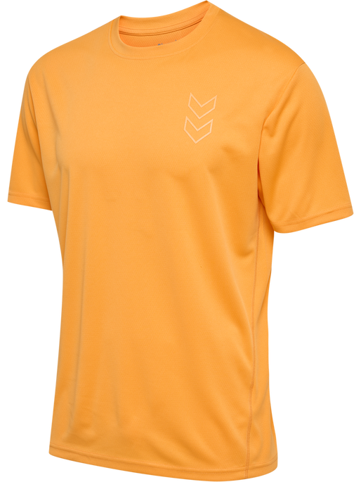 hmlACTIVE PL JERSEY S/S, BLAZING ORANGE, packshot