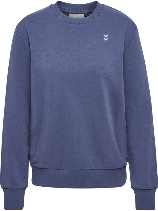 hmlPULSE W SWEAT CREWNECK, BLUE INDIGO hmlPULSE W SWEAT CREWNECK, BLUE INDIGO, packshot